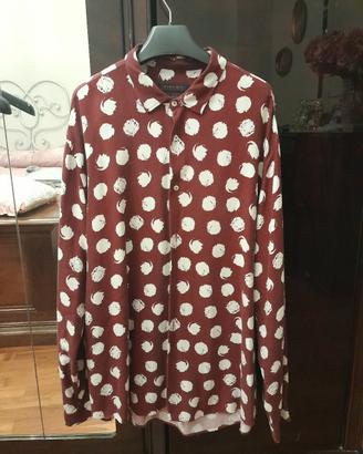 Camicia rossa a pois Zara Uomo