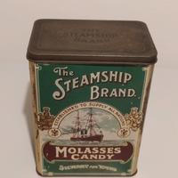 vecchia scatola di latta inglese vintage