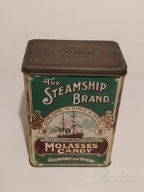 vecchia scatola di latta inglese vintage