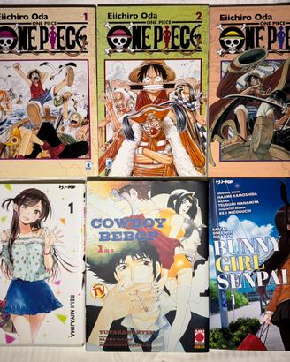 Manga vari – One Piece, Cowboy Bebop, J-POP da 2€
