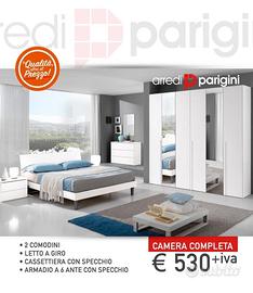 Camera da letto 3 colori a scelta+ SPECCHI