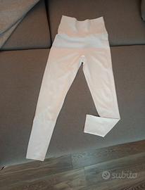 Leggins bianco con tasche tg.S