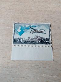 SAN MARINO 1951 Aerea 1000 Lire "Bandiera" - MNH B