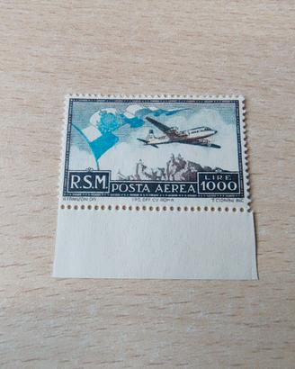 SAN MARINO 1951 Aerea 1000 Lire "Bandiera" - MNH B