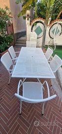 SET TAVOLO + SEDIE DA GIARDINO EMU