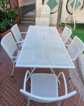 SET TAVOLO + SEDIE DA GIARDINO EMU