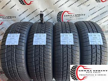 4 PNEUMATICI 215/55 R17 BARUM INVERNALI 85%