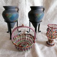 Vasetti Terracotta e Rame Filo Artigianato