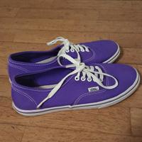 Vans viola e bianche basse numero 38 