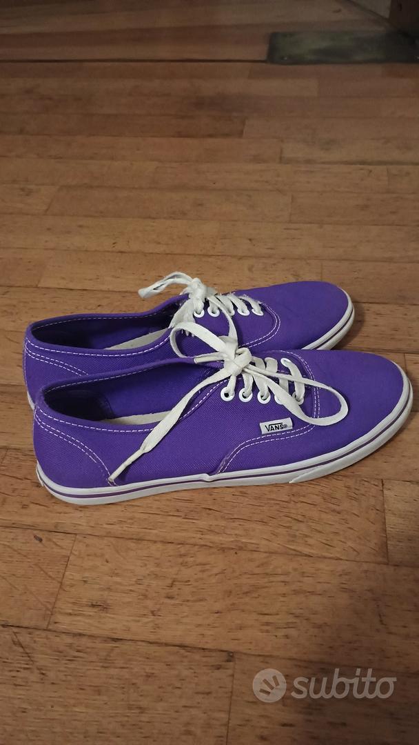 Vans viola e bianche basse numero 38 Abbigliamento e Accessori