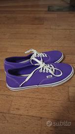 Vans viola e bianche basse numero 38 