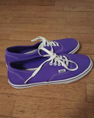 Vans viola e bianche basse numero 38 
