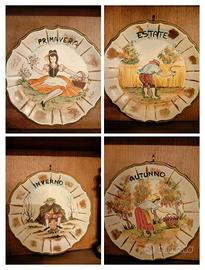 Piatti Bassano ornamentali decorati a mano 