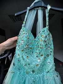 Vestito da cerimonia blu turchese – Taglia 42 – El