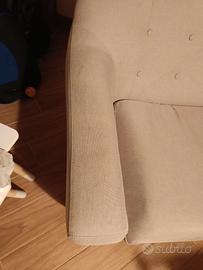 divano skulm beige lino scandinavo