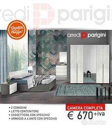 Camera da letto moderna - 3 colori a scelta - Ap'2