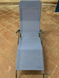 Sedia sdraio in alluminio