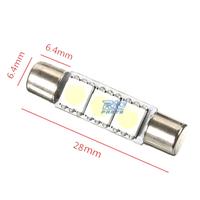 LED LAMPADINA TIPO FUSIBILE 28MM 3 LED