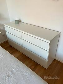 Cassettiera legno bianca IKEA KULLEN