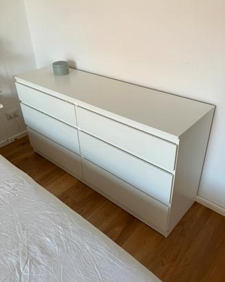 Cassettiera legno bianca IKEA KULLEN