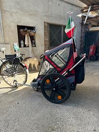 in buono stato rimorchietto porta bimbi