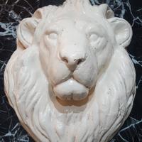 Testa di leone in Terracotta smaltata