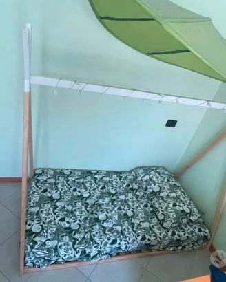 Lettino montessoriano 160x80 con materasso