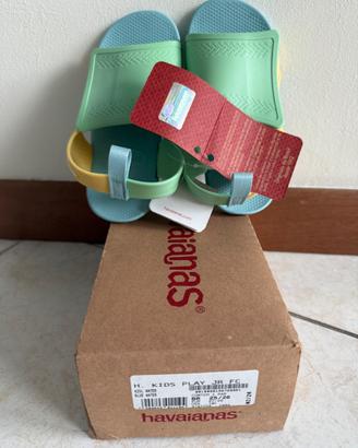 HAVAIANAS BAMBINO AZZURRO ACQUA TG BR25-26 EU27-28