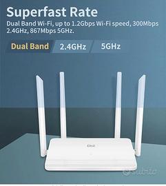 Dbit AC1200 Gigabit Smart WiFi Router - Dual Band