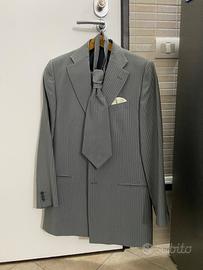 Abito da Sposo LUBIAM 48 Grigio Gessato Completo