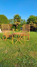 Giardino - Sedie e tavolino in rattan