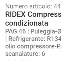 compressore aria condizionata clima dacia duster