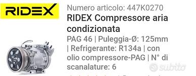 compressore aria condizionata clima dacia duster