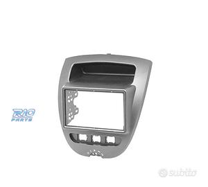 Fascia per Radio Stereo 1Din, Cornice per Pannello di Navigazione Audio CD per Console Centrale per C1 2005+ per 107 2005+ per Ab 2005