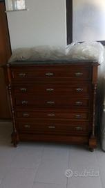 Comò antiquariato 5 cassetti