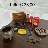Lotti oggetti antichi a piccoli prezzi