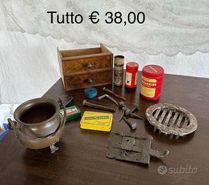 Lotti oggetti antichi a piccoli prezzi