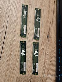 4 x 1mb ram Simm 30 pin 70ns chip Intel iSM001DR