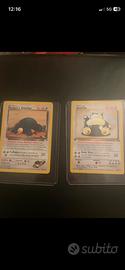 Set pokemon snorlax prima edizione jungle e rocket
