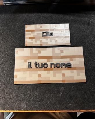 Cartello Minecraft Personalizzabile