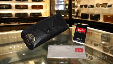 🕶️ Custodia Originale Ray-Ban Nera con Panno Sigi