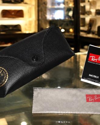 🕶️ Custodia Originale Ray-Ban Nera con Panno Sigi