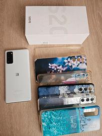 Samsung S20FE SM-G780G/DS Cloud White con 6 cover