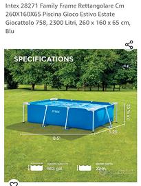 Piscina Intex rettangolare