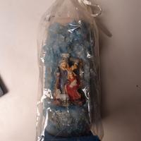 Candela decorativa Presepe con Sacra Famiglia