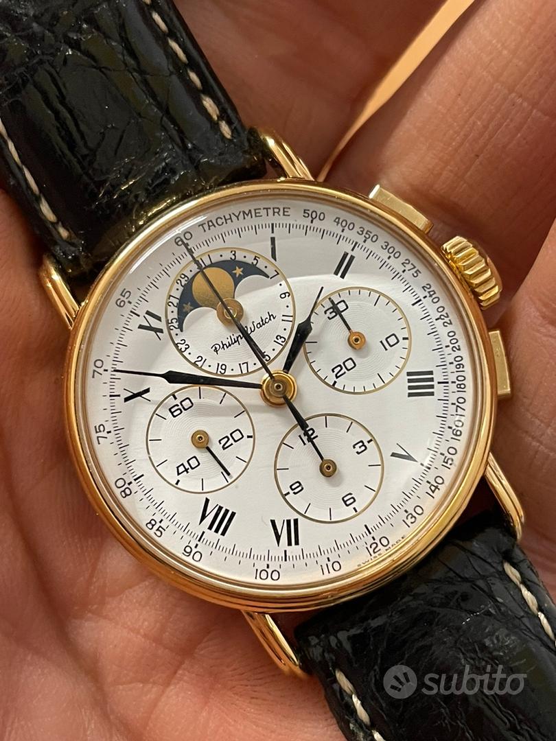 Philip Watch crono fasi lunari mov Lemania 1883 Abbigliamento e Accessori In vendita a Firenze