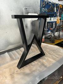 Coppia gambe tavolo in ferro