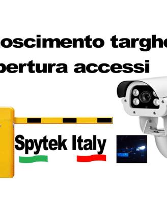 Telecamera lettura targa apertura cancello accessi
