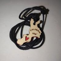 Collana in legno "Calabria 'nto Cora"