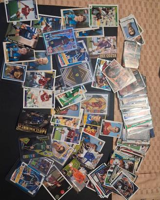 lotto carte figurine calciatori 
